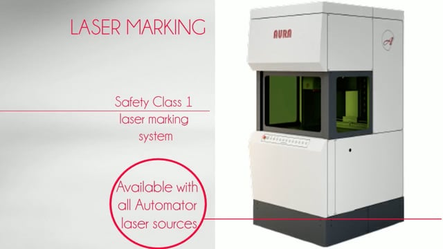 AURA laser marking system (safety class 1)