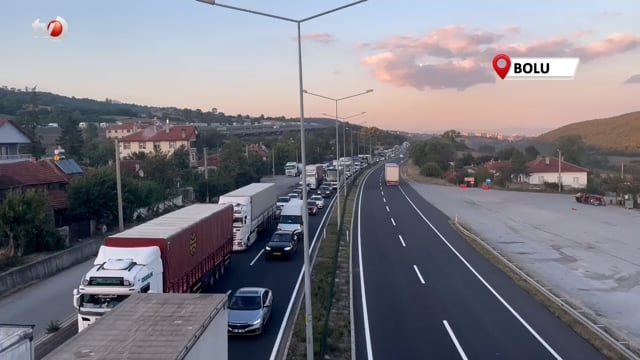 D-100'ün Bolu Geçişi Ağır Taşıtlara Yasaklandı