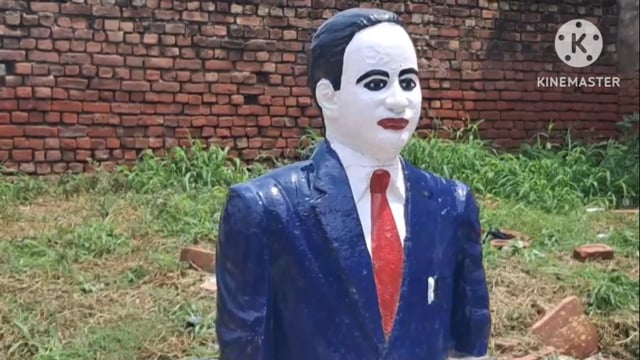 सामाजिक तत्वों में भारत रत्न डॉक्टर भीमराव अंबेडकर की मूर्ति को किया खंडित