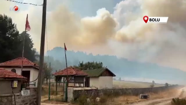 Ankara'da Başlayan Yangın Bolu'ya Sıçradı