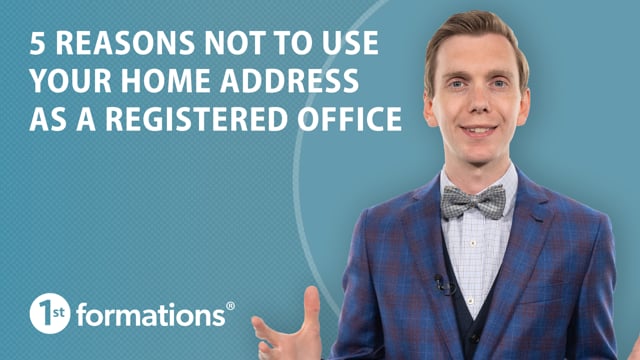 Thumbnail for video titled: 5 reasons not to use your home address as a registered office