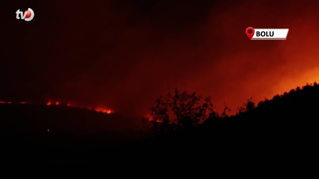 Gerede’deki Orman Yangını Devam Ediyor