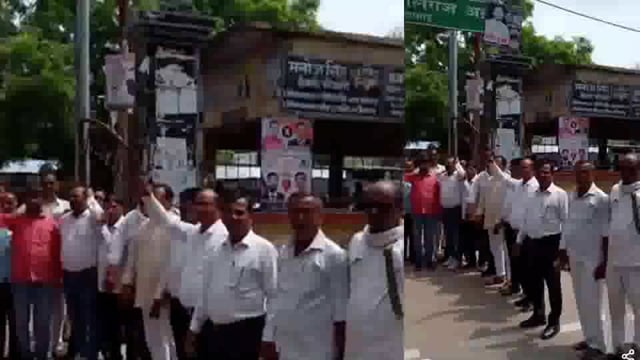 लालगंज में मांगो को लेकर अधिवक्ताओं का हंगामा: तहसील गेट पर की नारेबाजी, समाधान न होने पर दी आंदोलन की चेतावनी