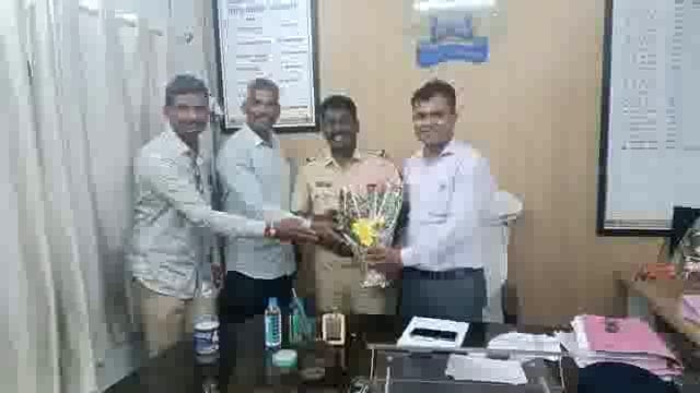 ग्रामीणचे नूतन पोलीस निरीक्षक राजकुमार पुजारी यांचा सत्कार