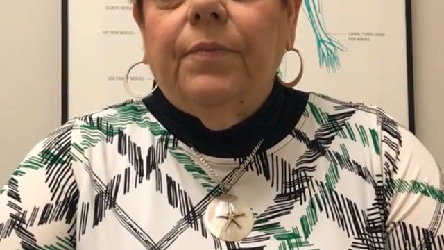 Patient sharing their recovery story