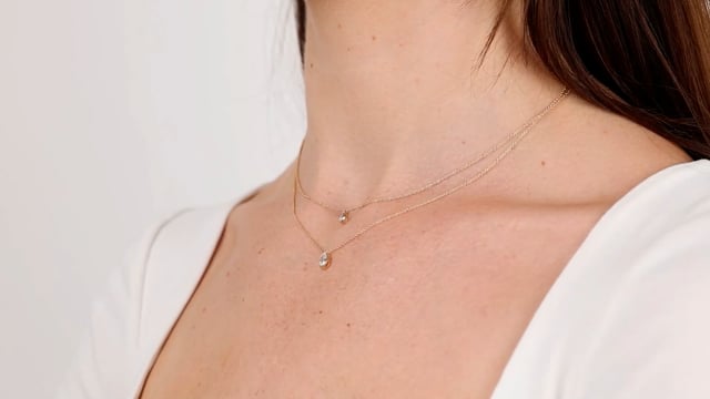 Bezel Set Pear Shape Pendant - Video