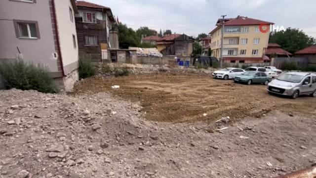 Tarihi hamam kalıntısının üstü kapatıldı, otopark oldu