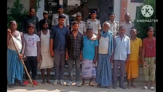 पुलिस ने मारपीट मामले में सात लोग समेत दो शराबी एक वारंटी को किया गिरफ्तार भेजा न्यायालय