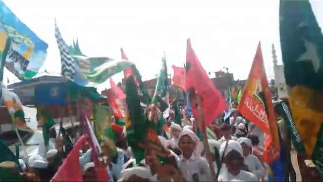 टेडी बगिया स्थित मस्जिद पर 12 वफात उल का जुलूस निकाला गया