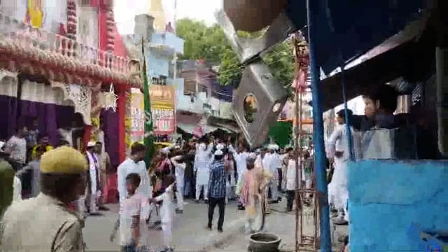 Balrampur Utraula Mein Aaj 12 wafat ke Samay Ganesh Pandal Ke Samne philistin Pakistan ke nare Lagaye Gaye
