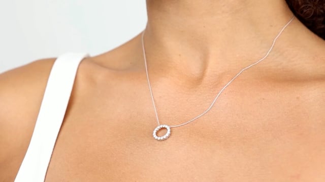 Diamond Circle Pendant - Video