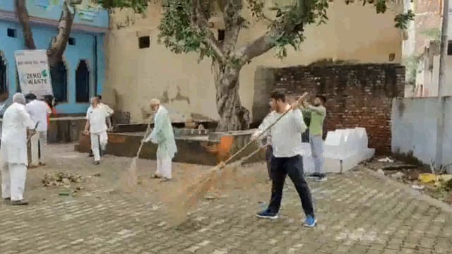 प्रधानमंत्री के जन्मदिन पर राया में स्वच्छता अभियान चलाया गया