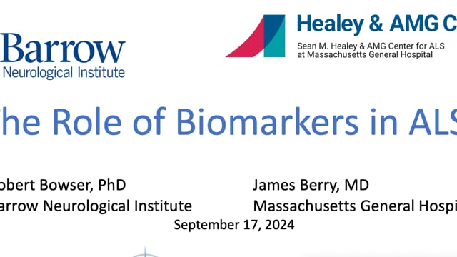 The Role of Biomarkers in ALS Screen Grab