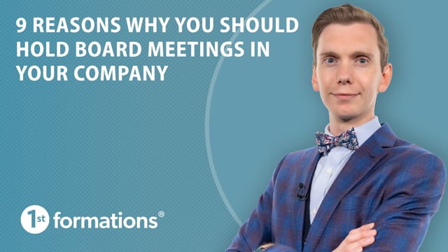 9 reasons why you should hold board meetings in your company