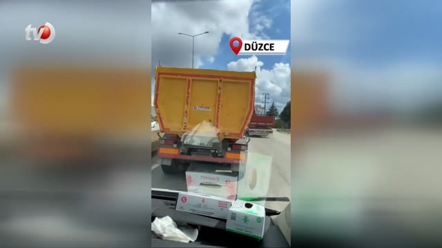 Ambulansa Yol Vermeyen Kamyona 690 Lira Ceza Kesildi