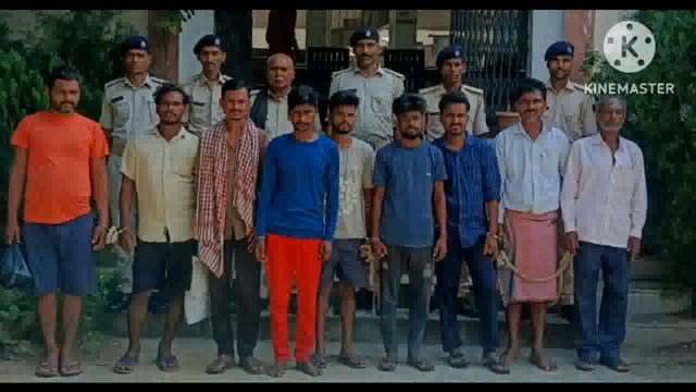 पुलिस ने विभिन्न मामलों में विभिन्न गांव से 9 अभियुक्त को गिरफ्तार कर भेजा न्यायालय