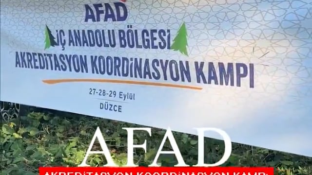 Topuk Yaylasında AFAD Kampı