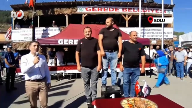 Kaz Eti Yeme Yarışması Renkli Görüntüler Sahne Oldu