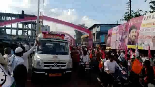 उदगीर शहरात ठीक ठिकाणी अजित पवार यांचा जंगी स्वागत