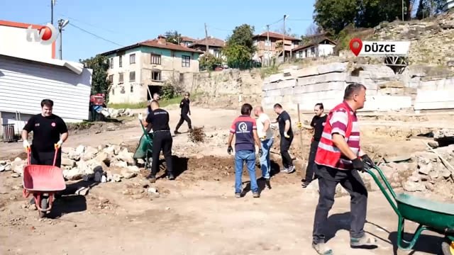 Antik Tiyatro Kazılarına İtfaiye Desteği