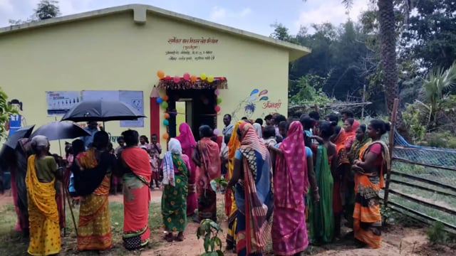 सक्षम आंगनबाड़ी केंद्र का समारोह पूर्वक फीता काटकर किया गया उद्घाटन