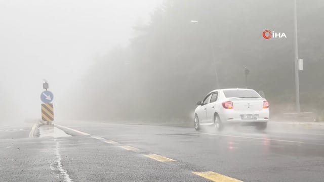 Bolu Dağı'nda yoğun sis