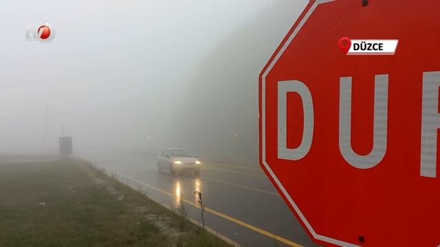 Bolu Dağı’nda Yoğun Sis Görüş Mesafesi 20 Metre