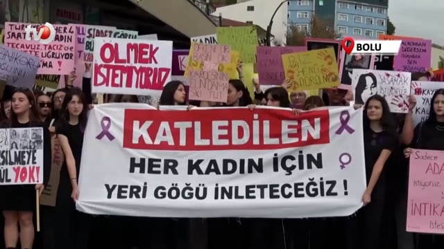 Bolu’da Kadın Cinayetleri Protestosu