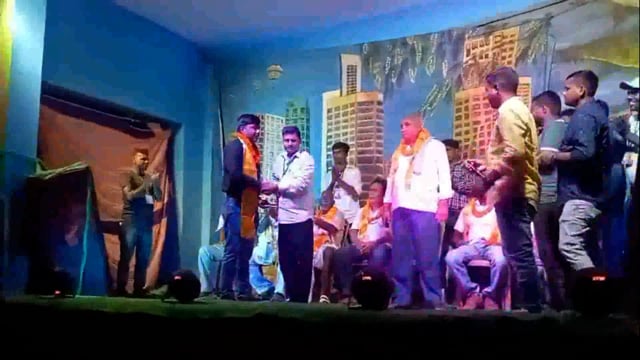 जगदंबा पूजा समिति द्वारा विजयादशमी के मौके पर सांस्कृतिक कार्यक्रम का किया गया आयोजन