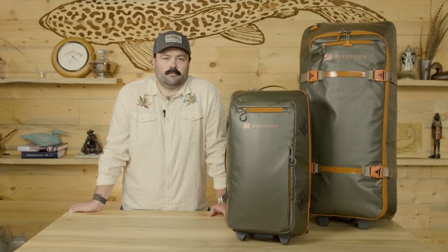 Fishpond Stormshadow Rolling Carry-On – rugged, versatile carry-on luggage for travel and fishing gear