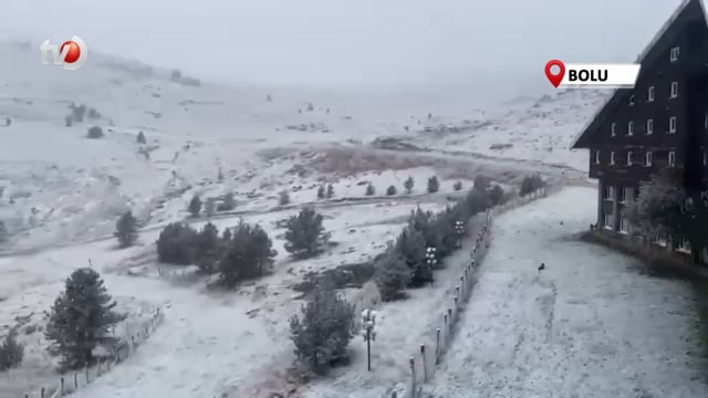 Kartalkaya Beyaz Örtüyle Kaplandı