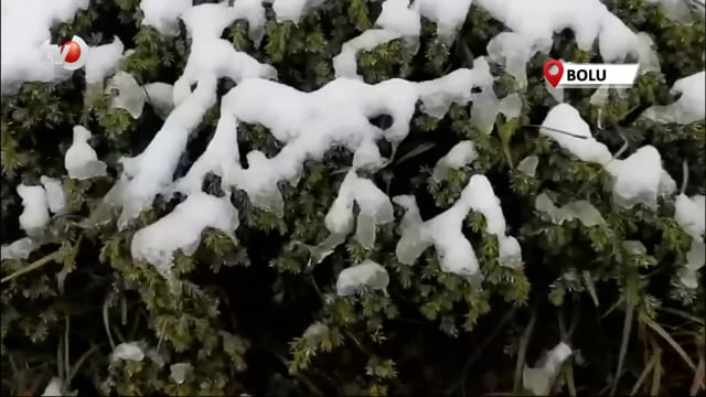 Abant Gölü’nün Yüksek Kesimleri Beyaz Örtüyle Kaplandı