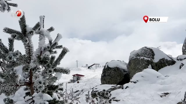 Bolu’nun Yükseklerinde Kar Kalınlığı 15 Santimetreye Ulaştı