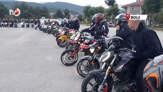 Bolu'da Motosikletlilerden 'Yenidoğan Çetesi' Protestosu