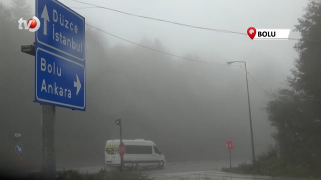 Bolu Dağı'nda Yoğun Sis