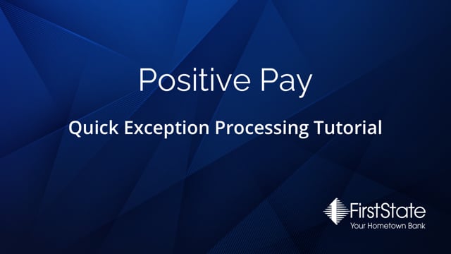 Quick Exception Processing
