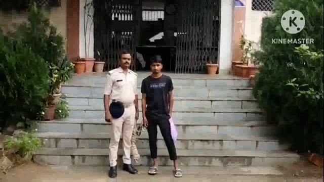 पुलिस ने एक वारंटी को गिरफ्तार कर भेजा न्यायालय