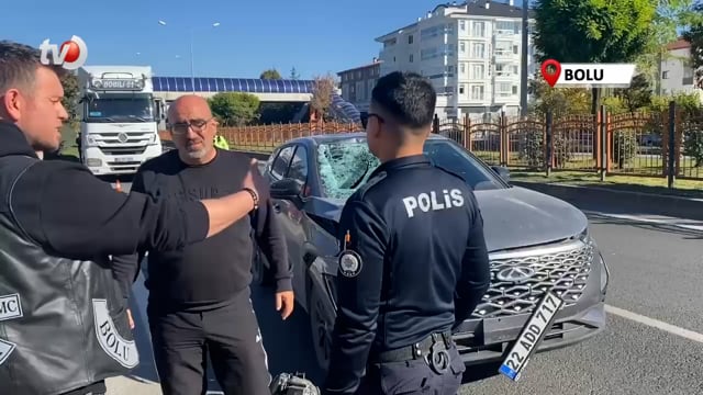 Bolu’da Yola Aniden Çıkan 14 Yaşındaki Çocuğa Otomobil Çarptı