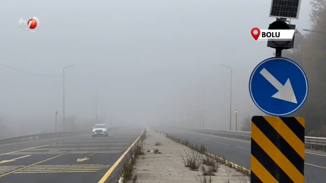 Bolu Dağı'nda Sis Etkili Oldu