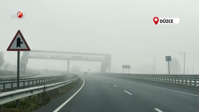 Düzce Güne Sisle Uyandı