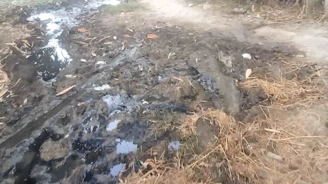 ग्राम पंचायत तुर्की खेड़ा गलियों की स्थिति प्रधान के भ्रष्टाचार