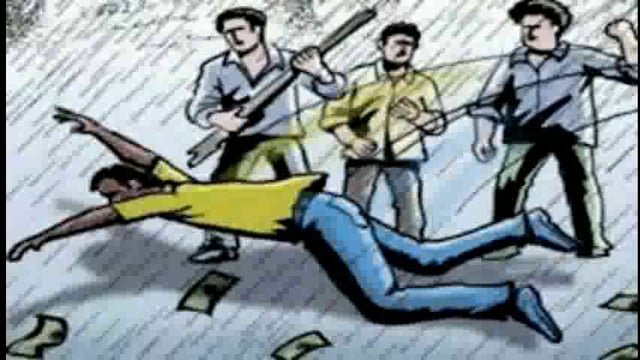 शेतातून जाण्याच्या कारणावरून पती पत्नीला मारहाण