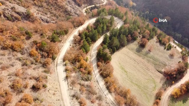 Düzce dağlarında kış öncesi sonbahar güzelliği