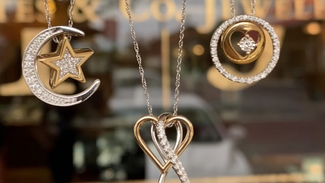 10K Two-Tone Gold 3-in-1 Heart Infinity Pendant