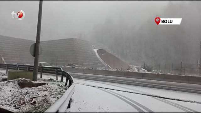 Bolu Dağı'nda Beklenen Kar Başladı