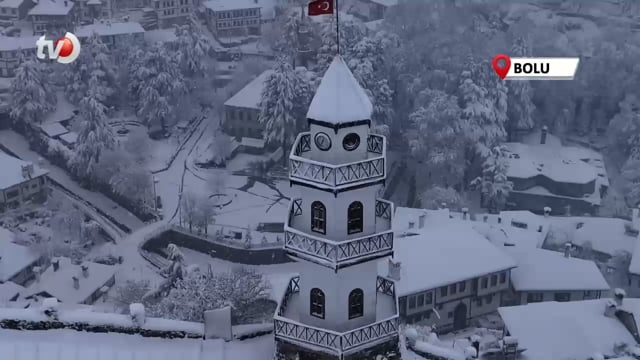 Sakin Şehir Göynük Beyaz Örtüyle Kaplandı