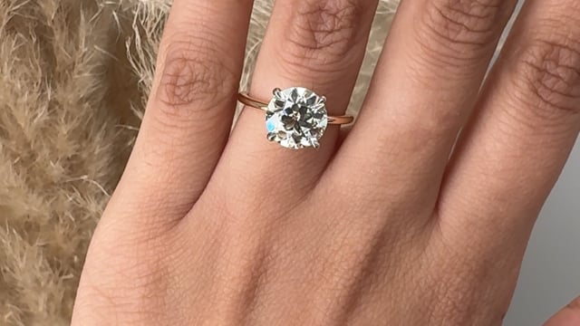 3.15ct Old European Engagement Ring - Video