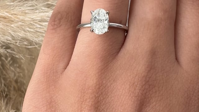 1.50ct Oval Engagement Ring - Video