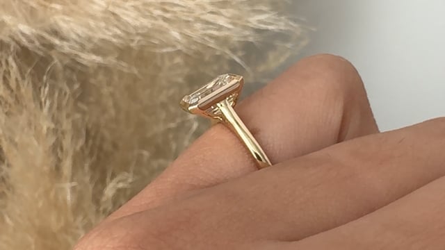 2.23ct Emerald Cut Engagement Ring - Video