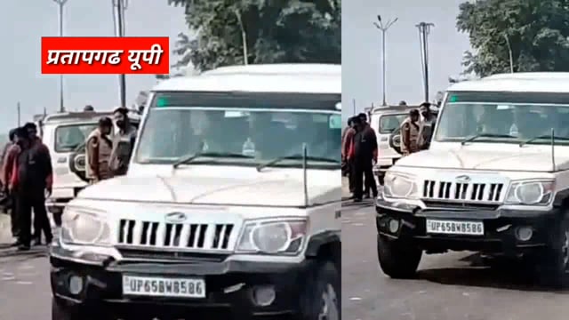 कार से टक्कर के बाद बाइक में लगी आग, VIDEO: हादसे में तीन लोग घायल, दो की हालत गंभीर, पुलिस ने पाया काबू